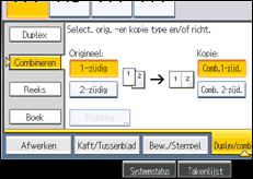 Schermafbeelding bedieningspaneel
