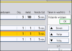 Schermafbeelding bedieningspaneel