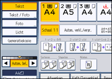 Schermafbeelding bedieningspaneel