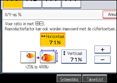 Schermafbeelding bedieningspaneel