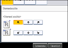 Schermafbeelding bedieningspaneel