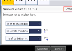 Schermafbeelding bedieningspaneel