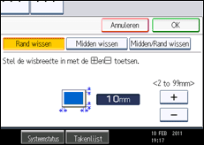 Schermafbeelding bedieningspaneel