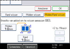 Schermafbeelding bedieningspaneel
