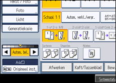 Schermafbeelding bedieningspaneel