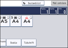 Schermafbeelding bedieningspaneel