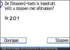 Schermafbeelding bedieningspaneel