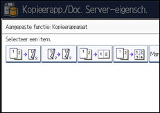 Schermafbeelding bedieningspaneel