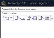 Schermafbeelding bedieningspaneel
