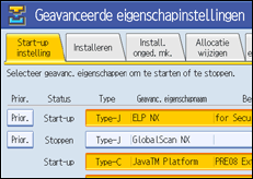 Schermafbeelding Bedieningspaneel