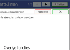 Schermafbeelding Bedieningspaneel