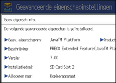 Schermafbeelding Bedieningspaneel
