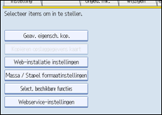 Schermafbeelding Bedieningspaneel