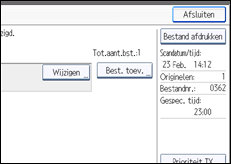 Schermafbeelding bedieningspaneel
