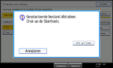 Schermafbeelding bedieningspaneel