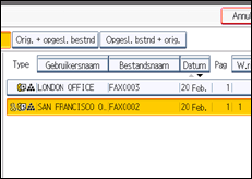 Schermafbeelding bedieningspaneel