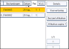 Schermafbeelding bedieningspaneel