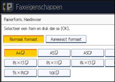 Schermafbeelding bedieningspaneel
