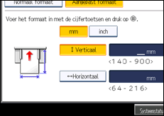 Schermafbeelding bedieningspaneel