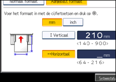Schermafbeelding bedieningspaneel