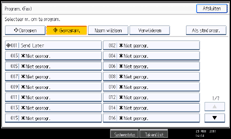 Schermafbeelding bedieningspaneel