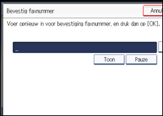 Schermafbeelding bedieningspaneel