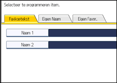 Schermafbeelding bedieningspaneel