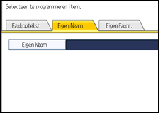 Schermafbeelding bedieningspaneel