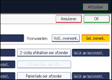 Schermafbeelding bedieningspaneel