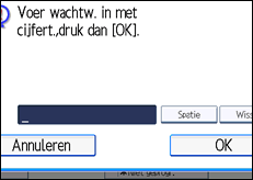 Schermafbeelding bedieningspaneel
