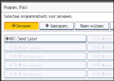 Schermafbeelding bedieningspaneel