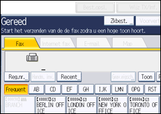Schermafbeelding bedieningspaneel