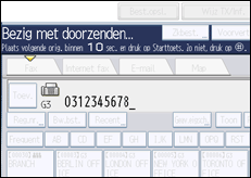 Schermafbeelding bedieningspaneel
