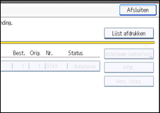 Schermafbeelding bedieningspaneel
