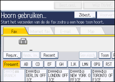 Schermafbeelding bedieningspaneel