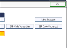 Schermafbeelding bedieningspaneel