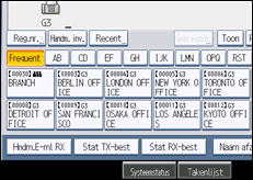 Schermafbeelding bedieningspaneel