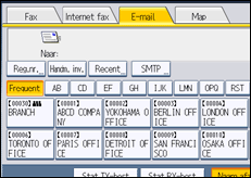 Schermafbeelding bedieningspaneel