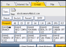 Schermafbeelding bedieningspaneel