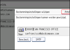 Schermafbeelding bedieningspaneel