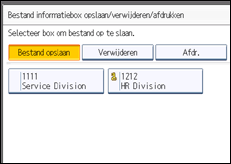 Schermafbeelding bedieningspaneel