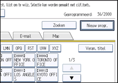 Schermafbeelding bedieningspaneel