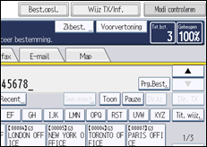 Schermafbeelding bedieningspaneel
