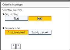 Schermafbeelding bedieningspaneel