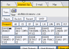 Schermafbeelding bedieningspaneel