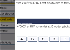 Schermafbeelding bedieningspaneel