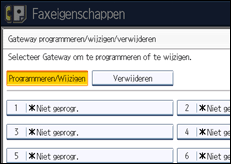 Schermafbeelding bedieningspaneel