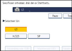 Schermafbeelding bedieningspaneel