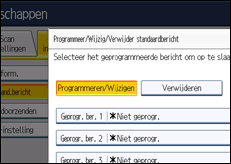 Schermafbeelding bedieningspaneel