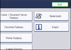 Schermafbeelding bedieningspaneel